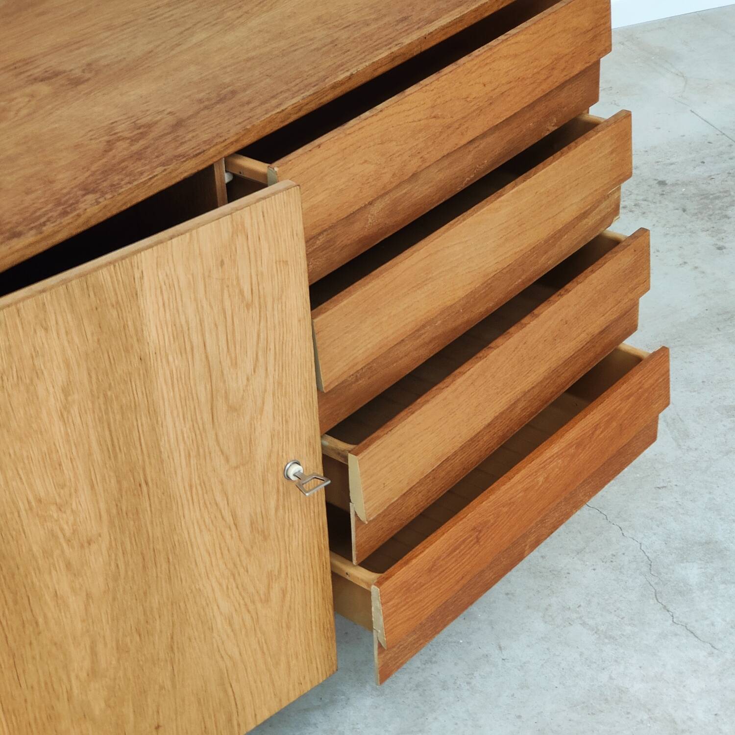 U 458 wooden sideboard by Jiri Jiroutek for Interier Praha 1960