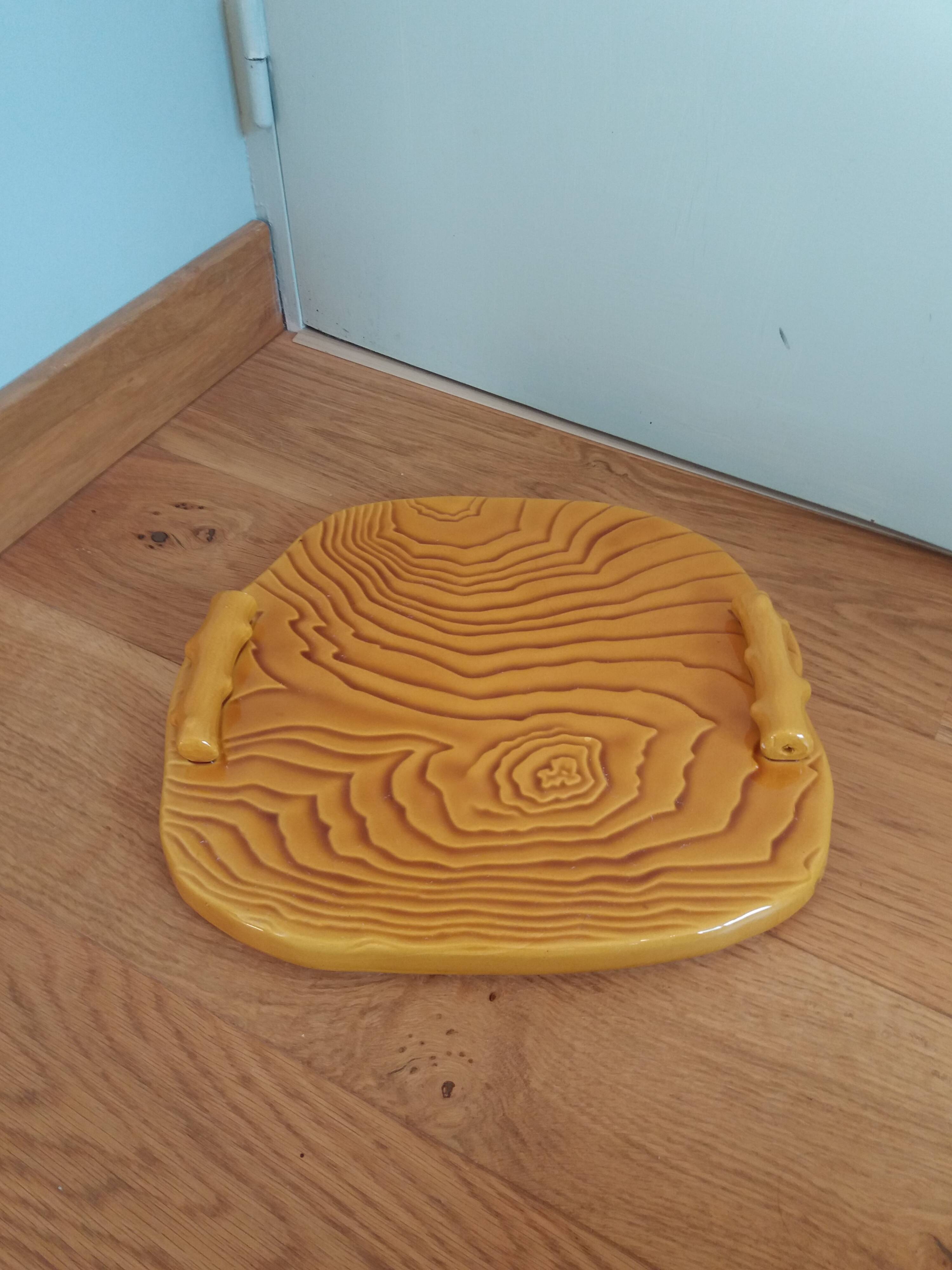 Faux wood slip cheese board