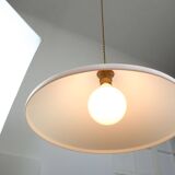 Elpis Pendant by Luigi Massoni for Guzzini in Plexiglass & Brass, 1970s