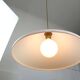 Elpis Pendant by Luigi Massoni for Guzzini in Plexiglass & Brass, 1970s