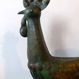 Coq du clocher ancien en cuivre