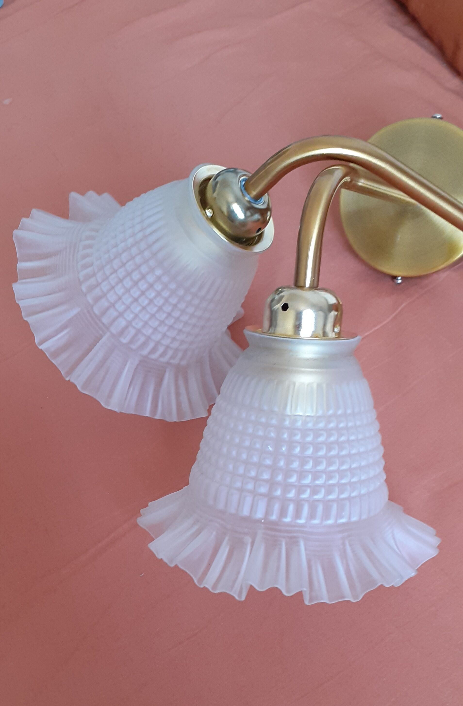 Pair of vintage wall lamps