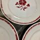 Set of 6 plates Fénal Badonviller model 39