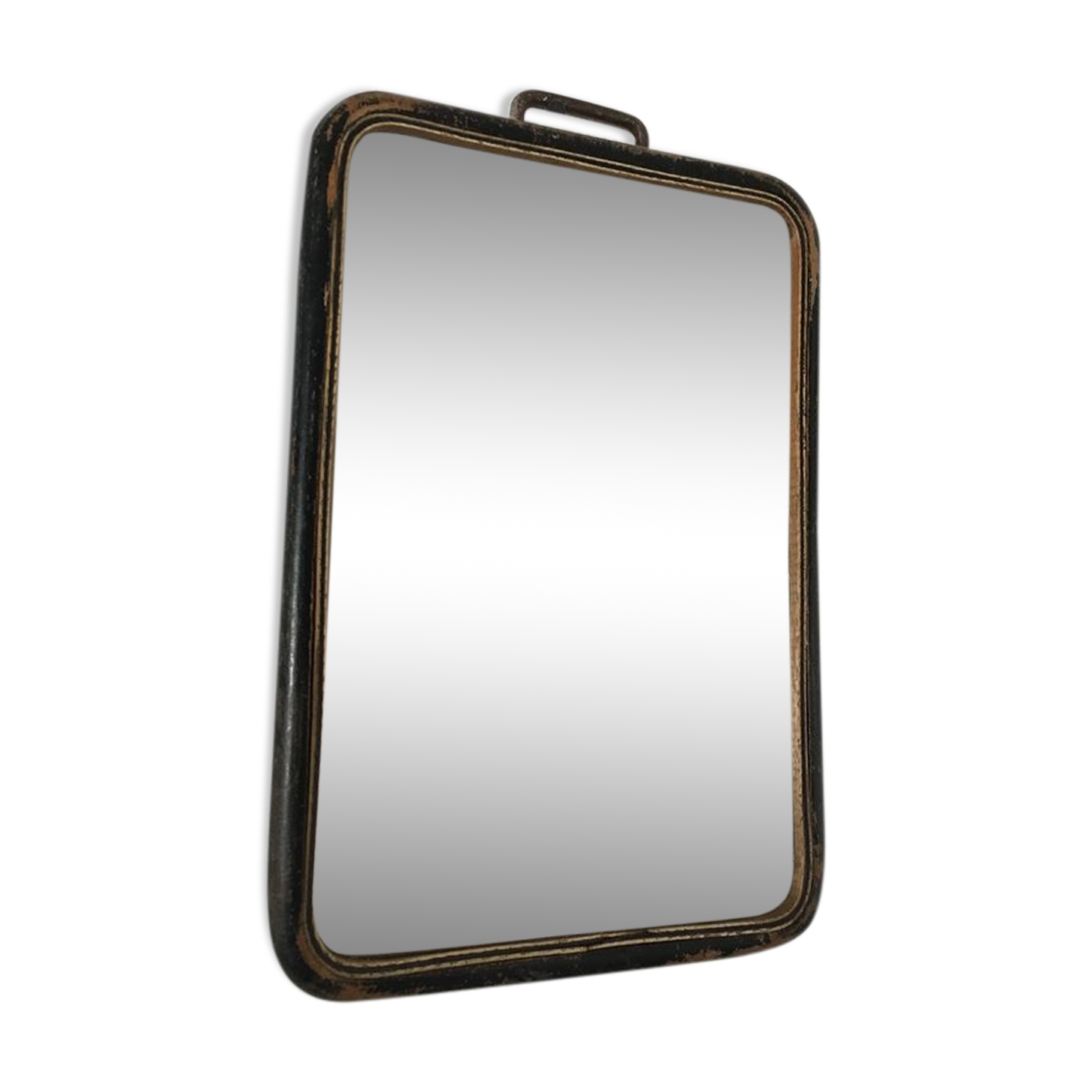 Former barber beveled mirror 23,5x16cm