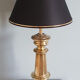 Duo of antique lamps in bronze and brass