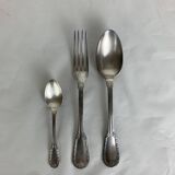 Boulenger 24-piece silver-plated metal cutlery set, forks and spoons