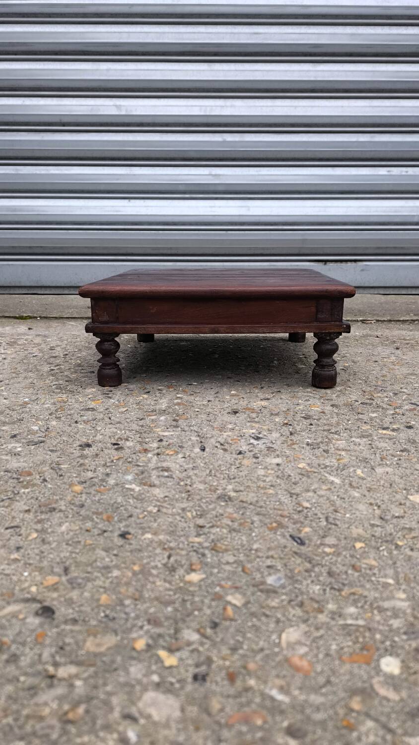 Low Bajot stool in wood, late 19th century