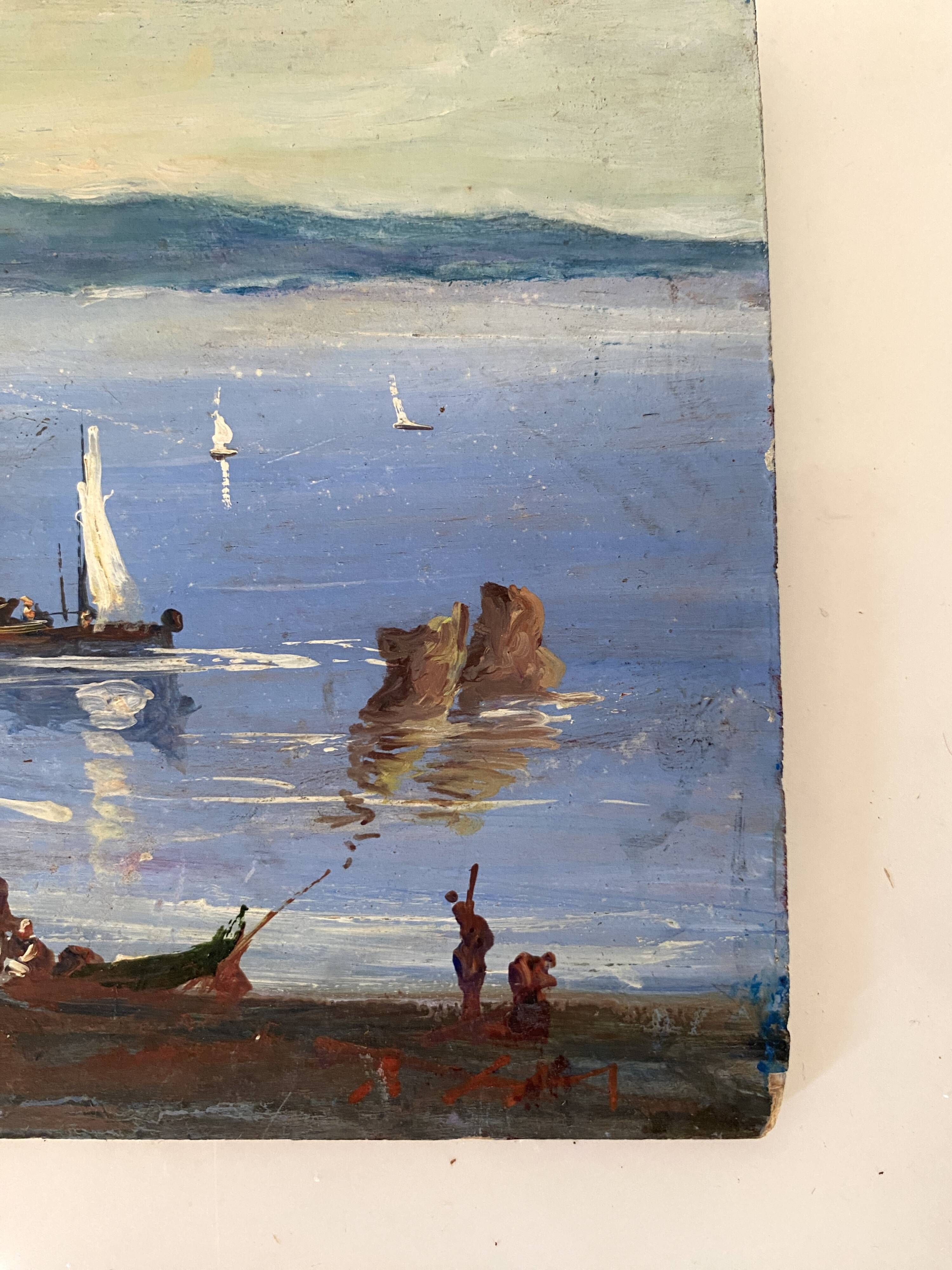 Italian seaside painting