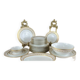 25 Piece Limoges Porcelain Service, 20th Century
