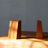 Mid-century bookends in teak, 1950s, set of 2