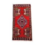 Small Vintage Turkish Rug 101x52 cm, Short Runner, Tribal, Shabby Chic