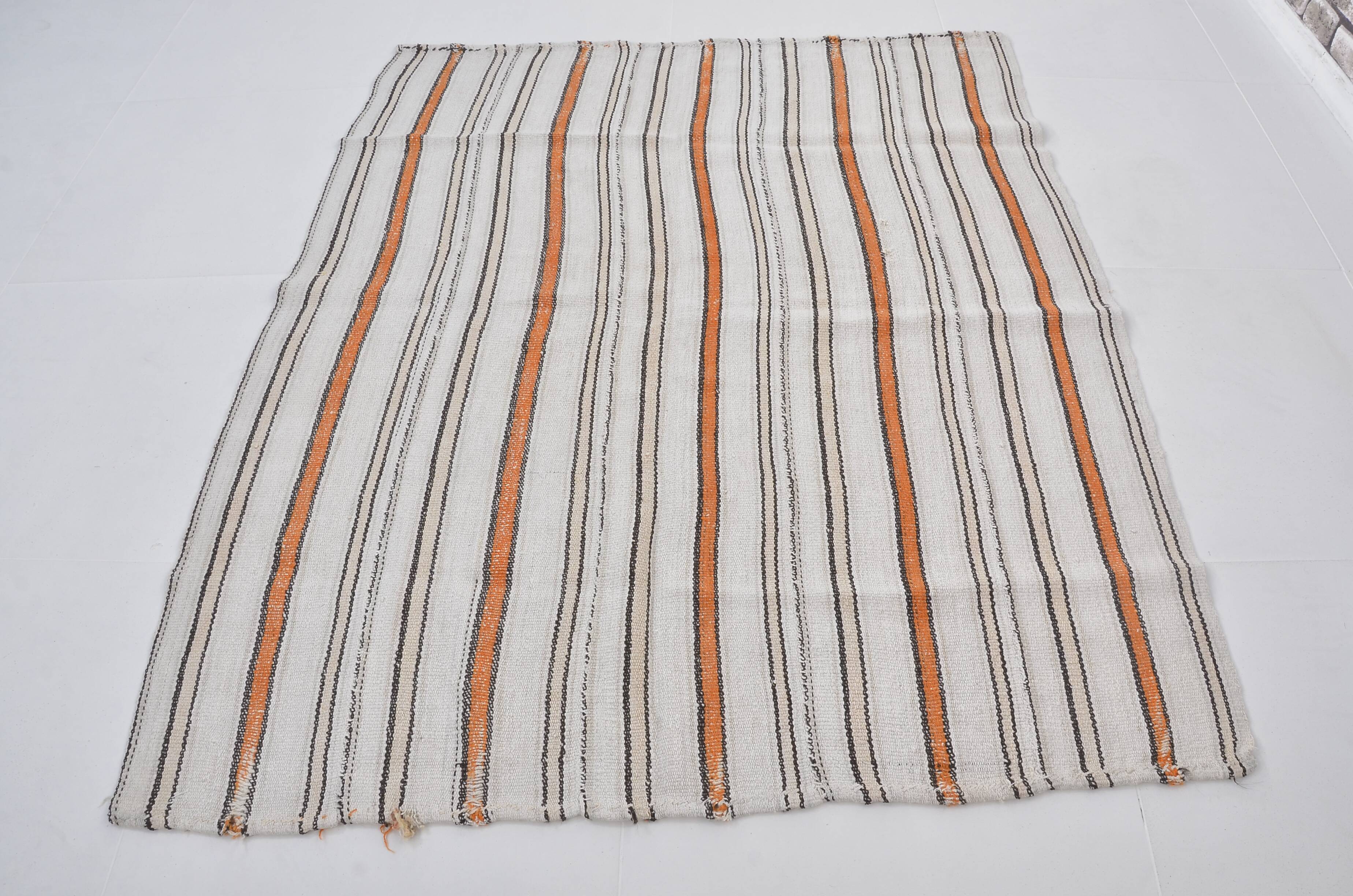 Stripe Anatolian Hemp Kilim Rug sku 3681