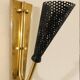 Wall lamp with reflector in rigitulle (perforated metal) from the 50s