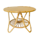 Rattan tripod coffee table