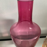 Série de 4 vases vintage en verre coloré