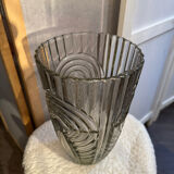 Moulded glass vase