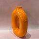 Vase circulaire orange