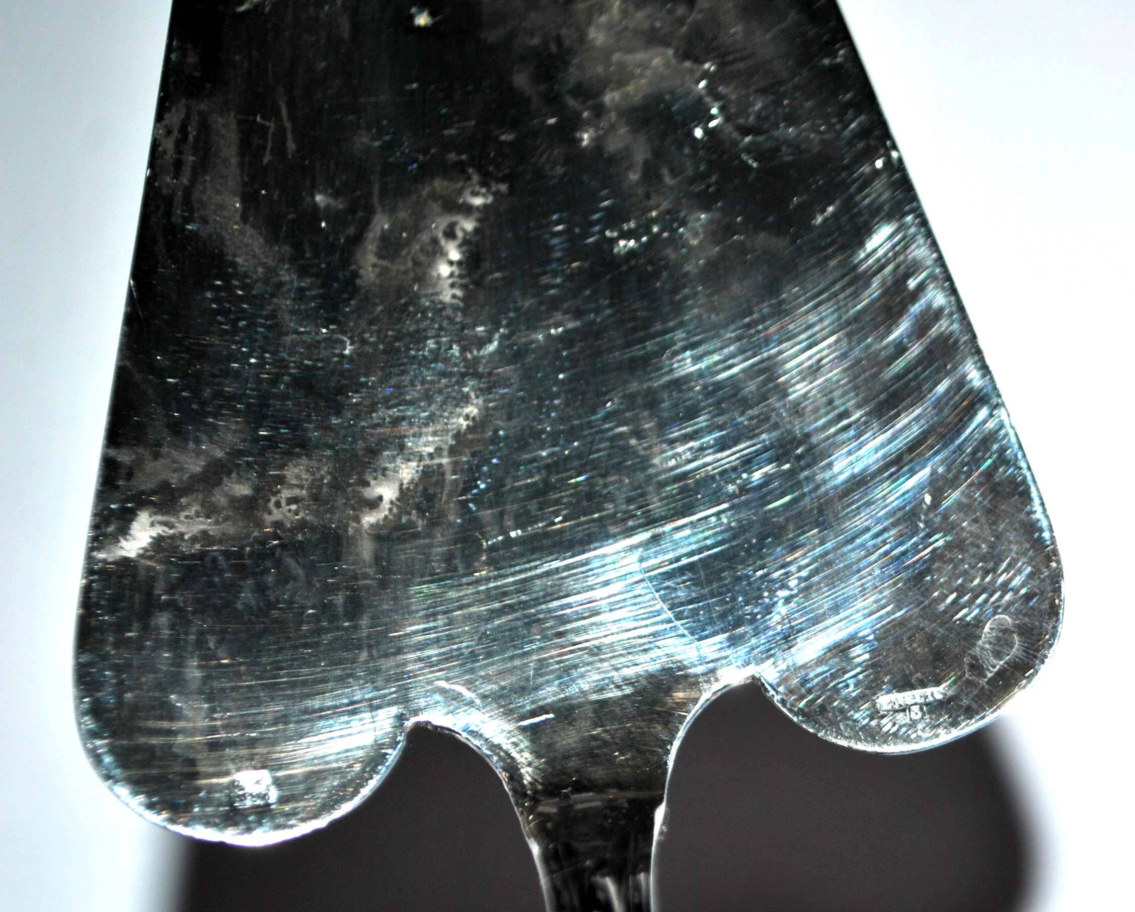 ERCUIS pie server in silver metal - Victoria contour model 28cm