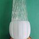 Pair of vintage rattan bamboo wall sconces