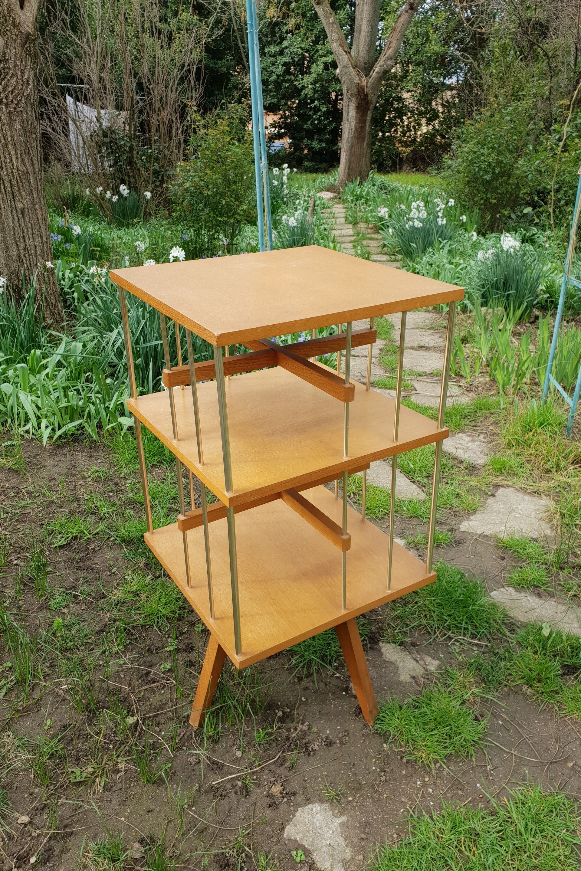 Vintage revolving library