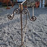 Wrought iron towel rack