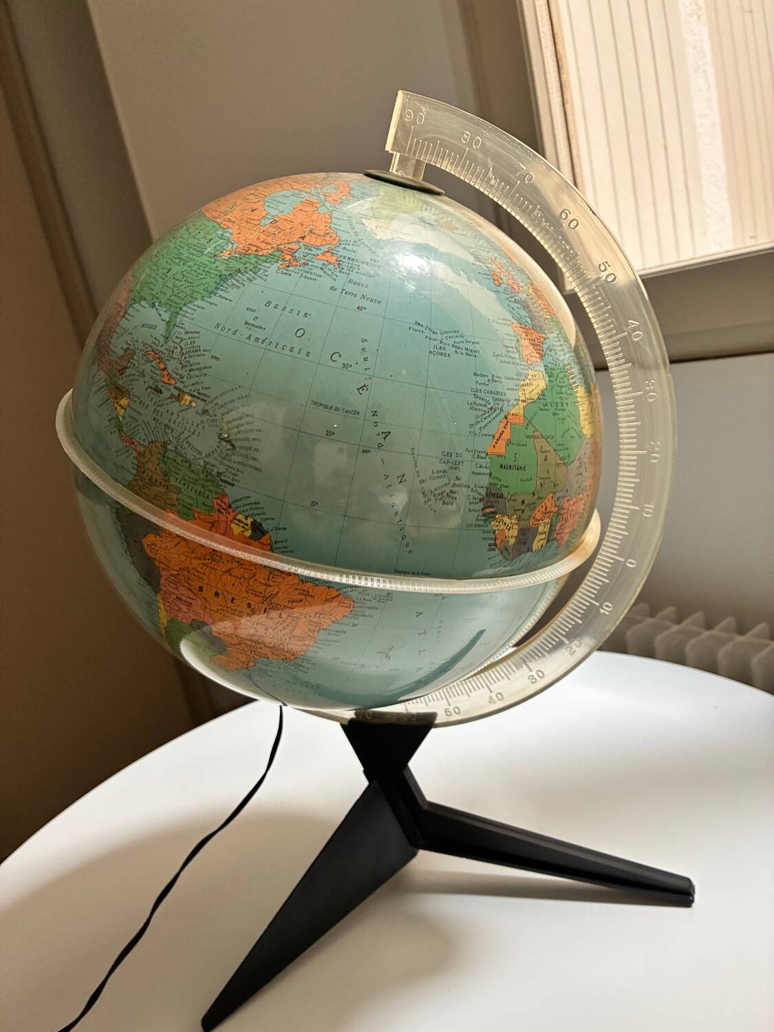 Globe tripod, made in Italy by Rico Firenze 1960