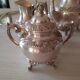 Silver metal coffee service