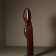 Monumental Afzelia wood sculpture by Begga d’Haese, Belgium, c. 1985