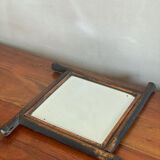 Miroir en bambou biseauté