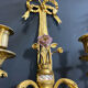 Pair of nineteenth century sconces in bronze and porcelain