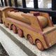 Folk art wooden train