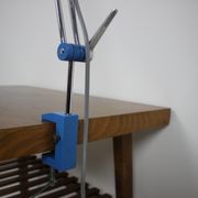 Mid-century work adjustable table lamp designed by Josef Hůrka for Napako, 1960's.