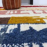 Handmade wool Berber rug 314 x 190 cm