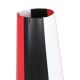 Swedish Space-Age Floor Lamp in Red, White & Black Plastic, 1950s–60s