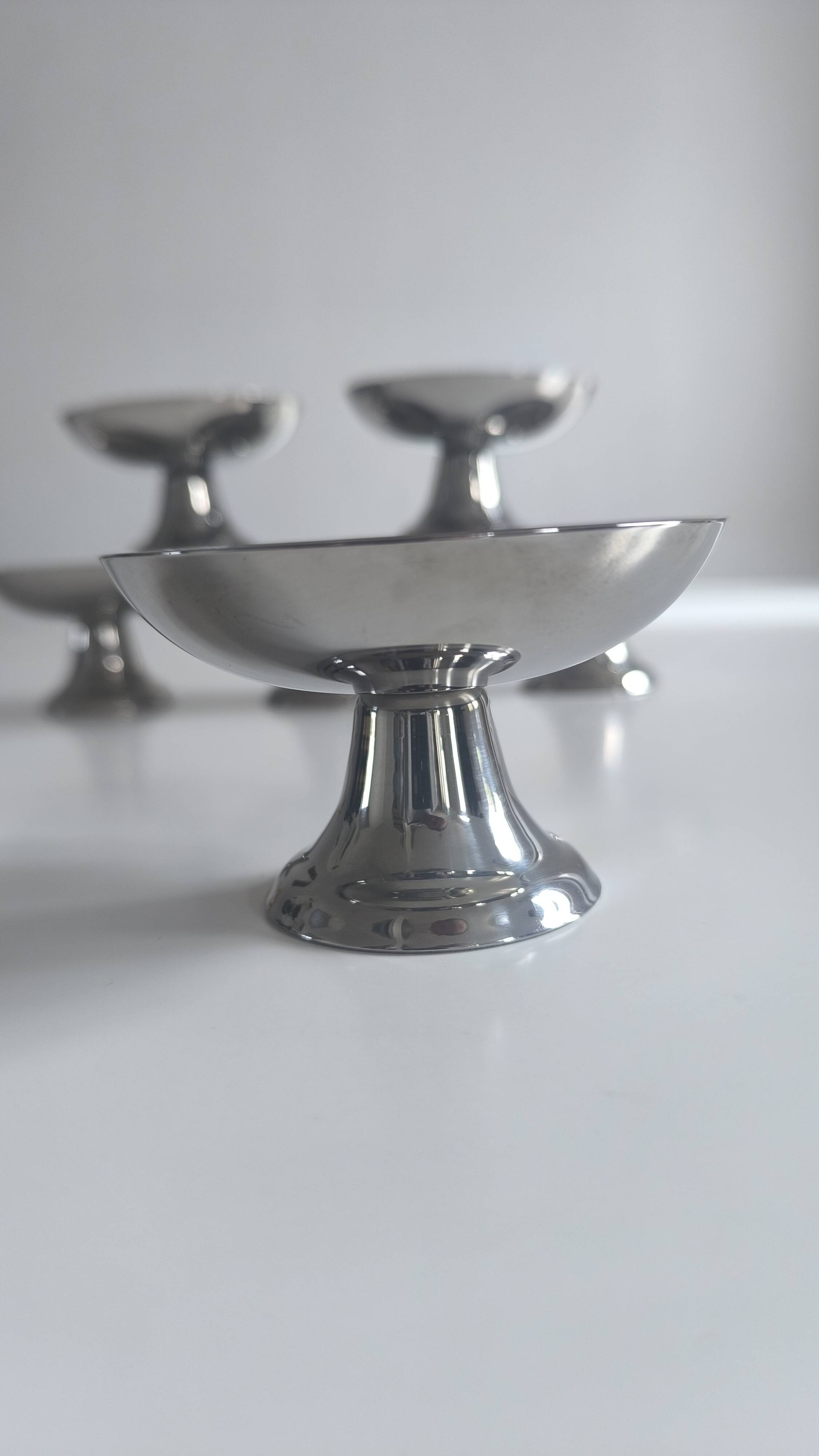 Set de 6 coupes à glace en inox 18/10