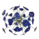 Blue clover murano glass sputnik chandelier