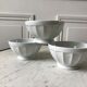 Trio of old bowls Limoges years 40-50