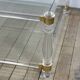 Table basse Hollywood Regency en altuglass et verre 1970'S