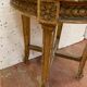 Louis XV style pedestal table in wood and gilded stucco 20th century