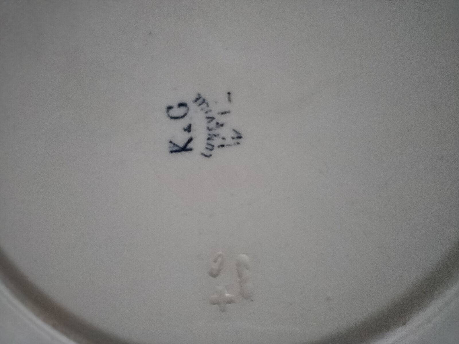 Pair of ironstone plates – Salins François Ier & KG