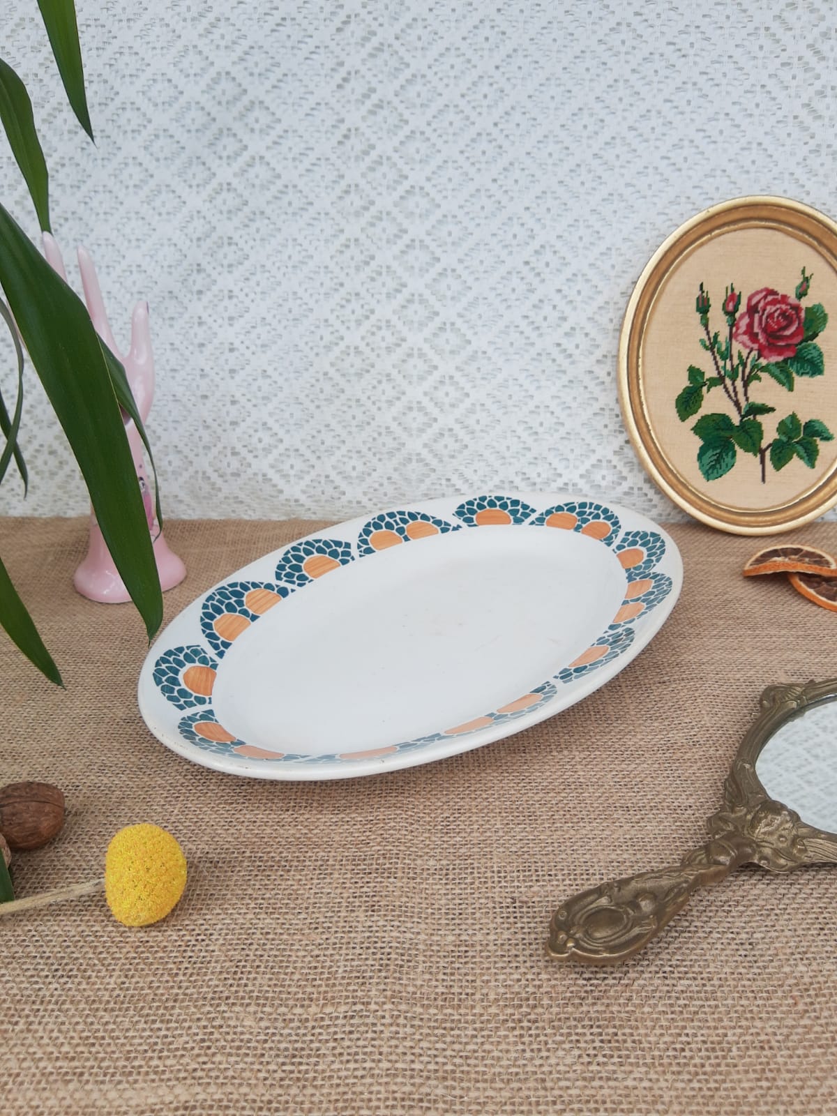 Serving dish Faiencerie new Givors France Jane