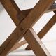 Antique X-shaped dining room table (c.1920) #16
