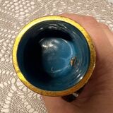 Flowered cloisonné enamel vase