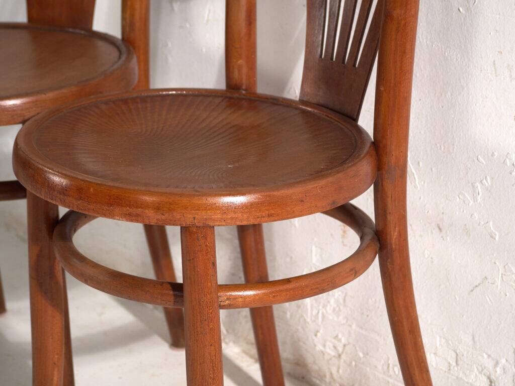 Antique bentwood chairs in Thonet style – Hungary, circa 1960 #7 - Set of 2 pieces