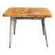Vintage small Tolix table for console or pedestal table, 89x51 cm