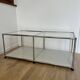 Table basse USM Haller en Gris Clair et verre