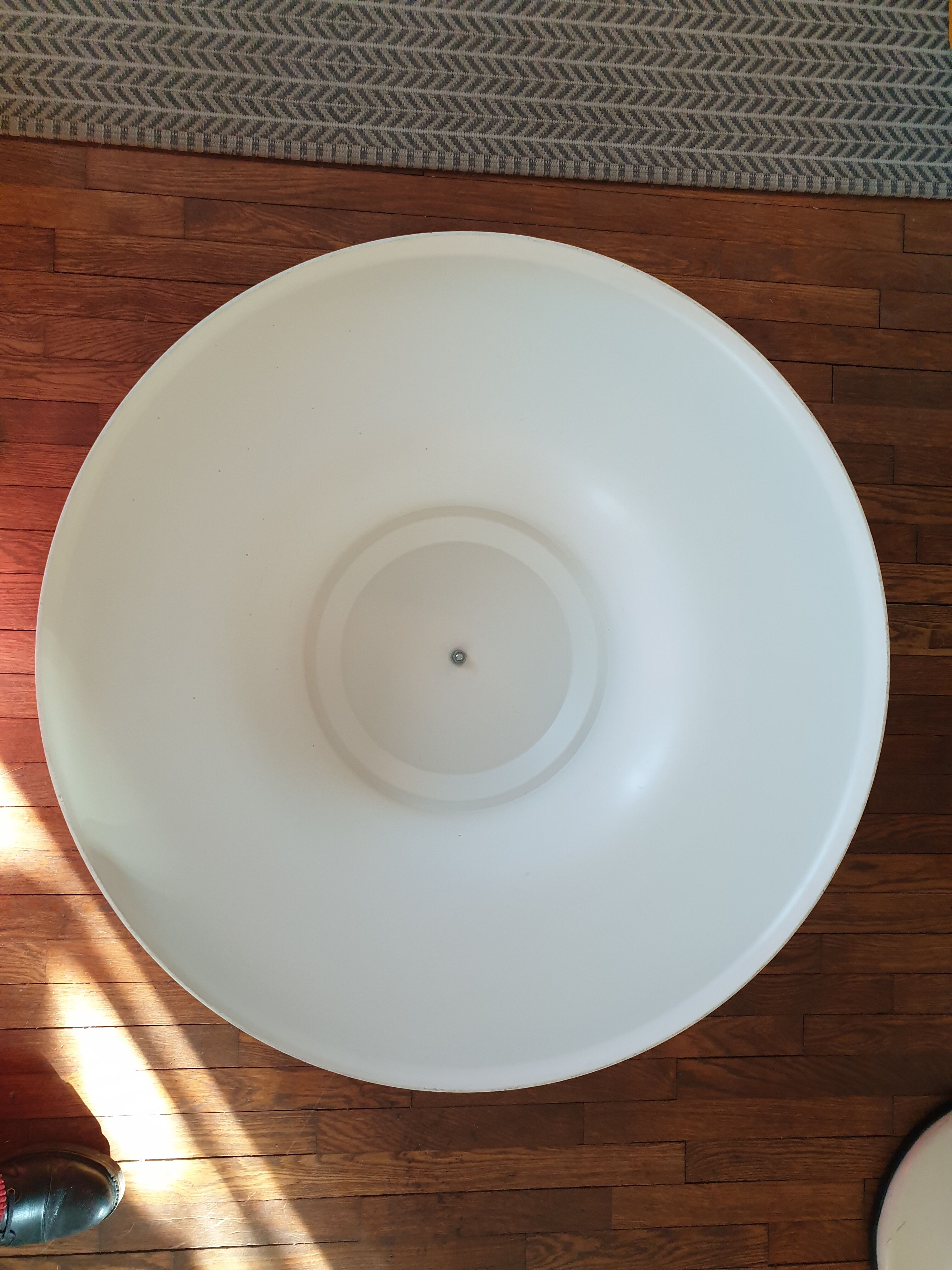 Lot table basse coffre orange  pivotante + tatam sramp 70's