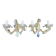 2 Venetian crystal sconces wall lights Marie-Thérèse old rococo