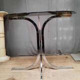 Designer glass and metal console