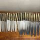 Set of 24 Bakelite stainless steel knives in box